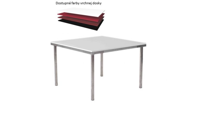 Štvorcový stôl, rozmer 110 x 110 cm