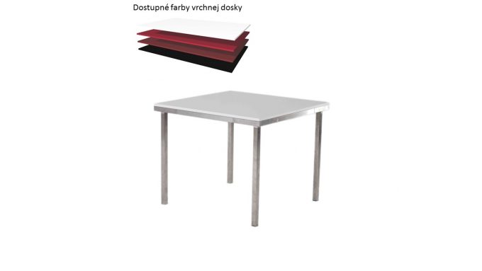 Štvorcový stôl, rozmer 90 x 90 cm
