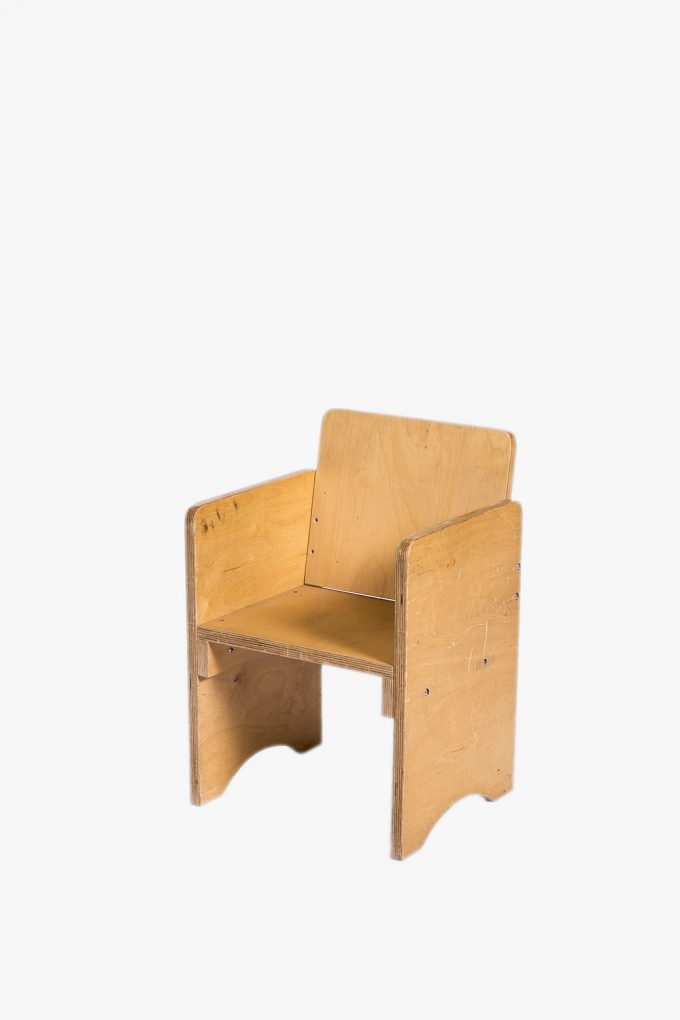 Detská stolička, malá drevená