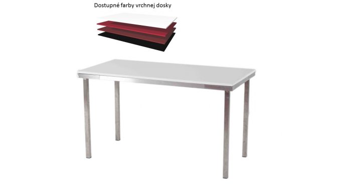 Obdĺžníkový stôl, rozmer 130 x 65 cm
