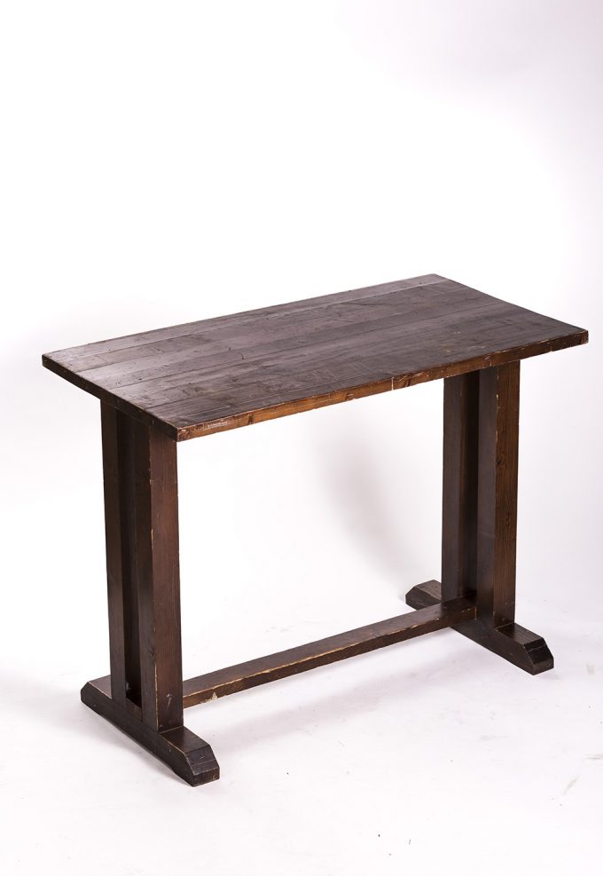 Stand by stôl, drevený obdlžníkový