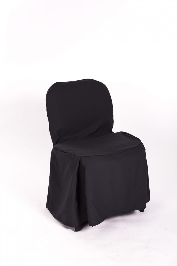 Stolička s čiernym návlekom