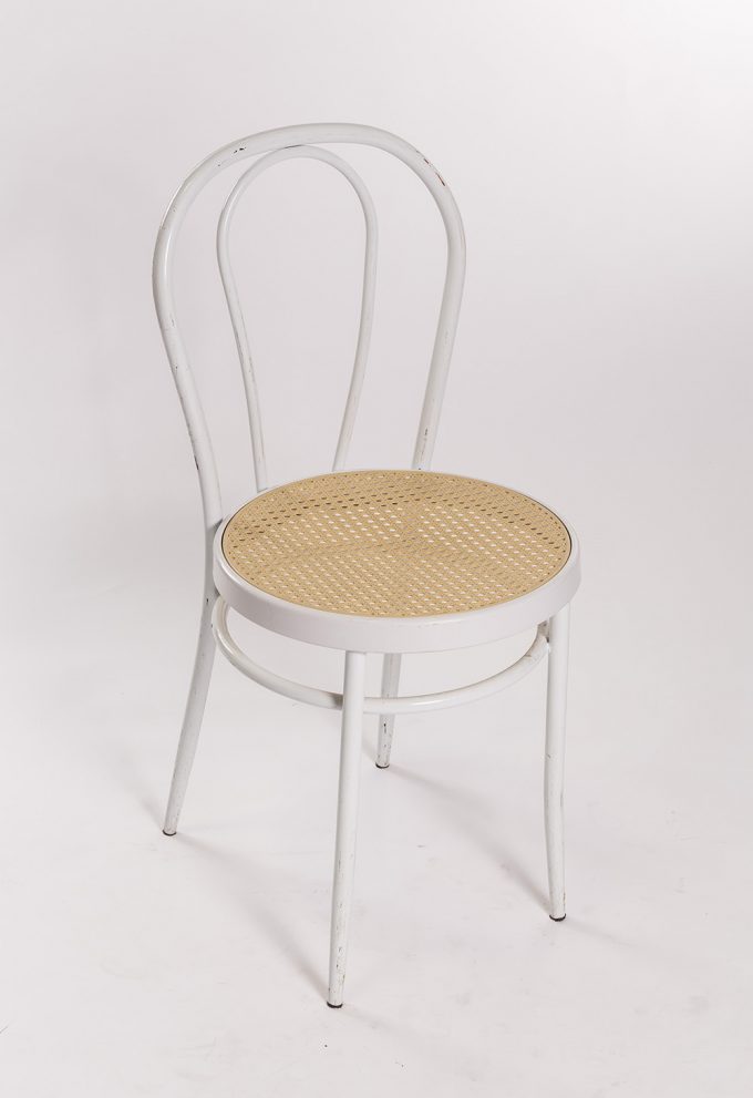 Tonetová stolička, biela